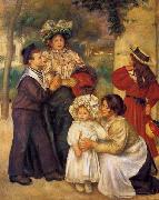 Pierre-Auguste Renoir The Artist Family, Spain oil painting artist
